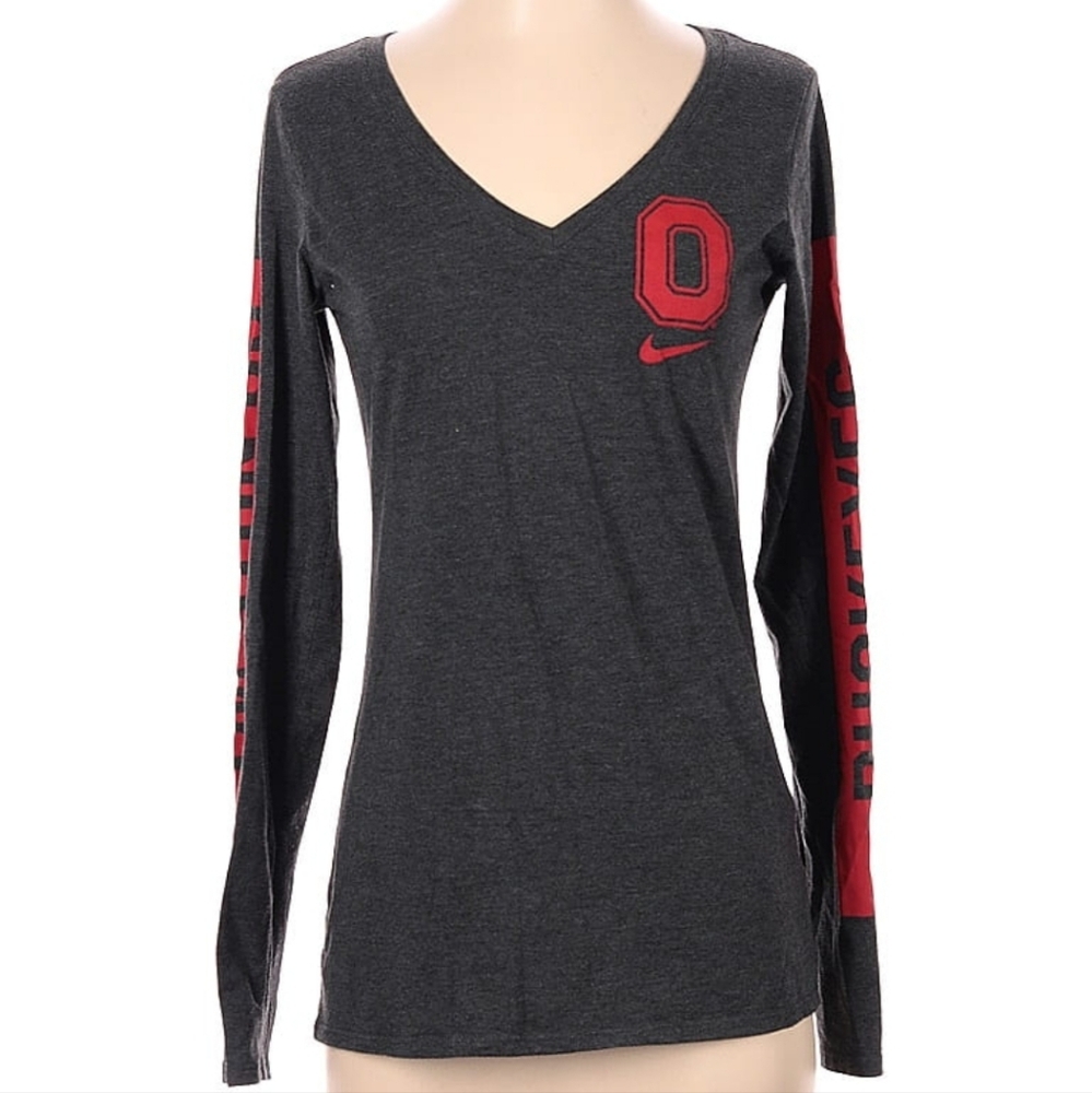 Nike Ohio State Longsleeve, Gray, Size Small